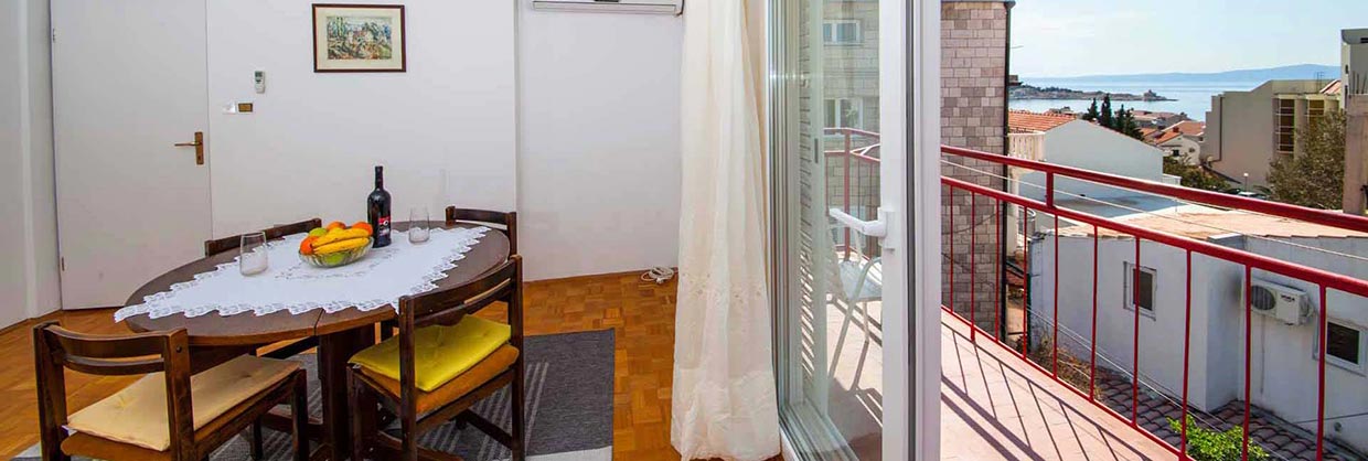 Apartamenty w Makarskiej dla 6 osób - Apartament Lenka A4