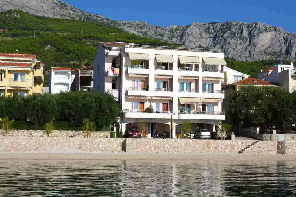 Kroatien resor, Tučepi, Lägenhet Lucija A2, Vy från havet 4
