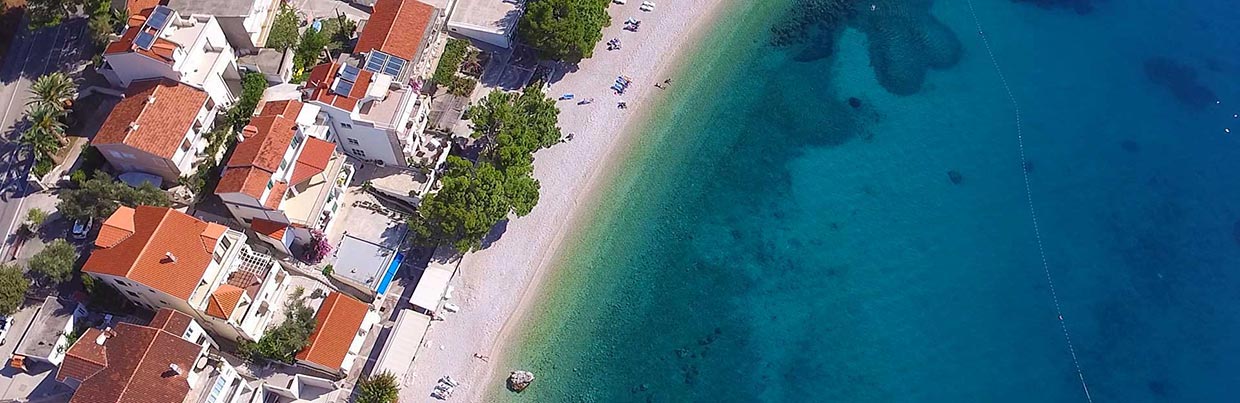Lägenheter i Kroatien nära stranden, Makarska