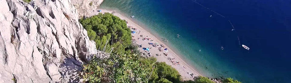 Makarska strand overnatting for 4 personer i Makarska